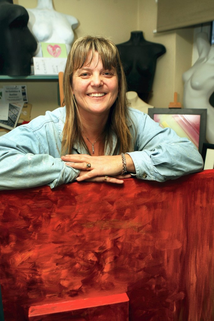 Karen Wroe, Artist and Organiser of Art with a Heart Exhibition