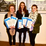 Some of the winners from the Art with a Heart Trafford Schools Open Exhibition, Awards Ceremony